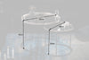 Side Table Elements Orient Set of 2 Silver