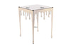 Side Table Liquid Line 44cm Metal Gold
