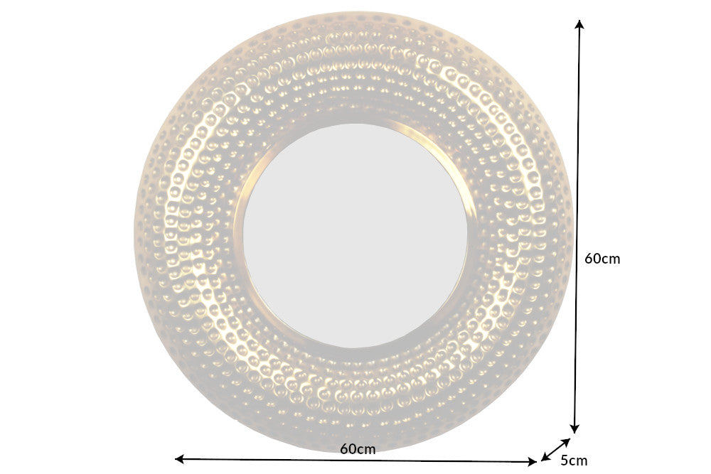 Mirror Orient 60cm Metal Gold