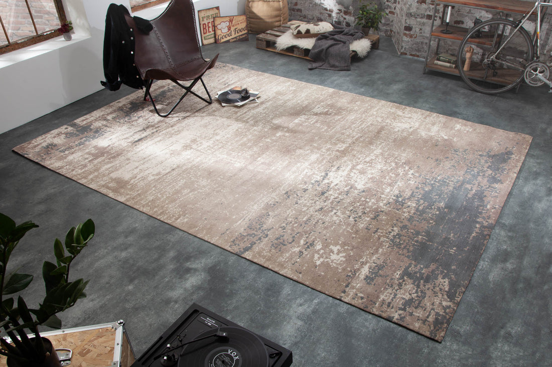 Rug Modern Art 350x240cm Cotton Grey