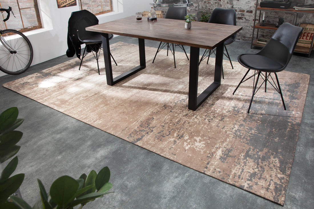 Rug Modern Art 350x240cm Cotton Grey