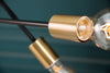 Floor Lamp Variation 163-193cm Metal Black Gold
