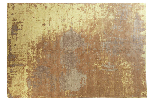 Rug Modern Art 350x240cm Cotton Rust Brown