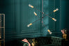 Hanging Lamp Variation 128cm Metal Black Gold