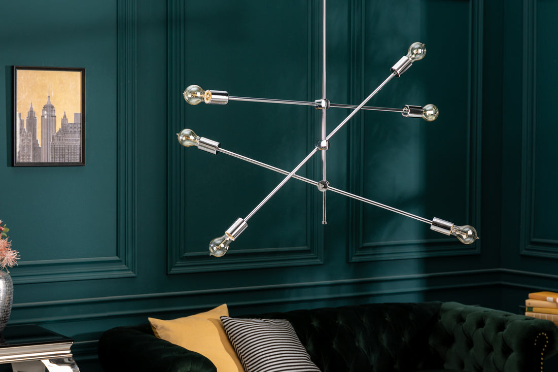Hanging Lamp Variation 128cm Metal Silver