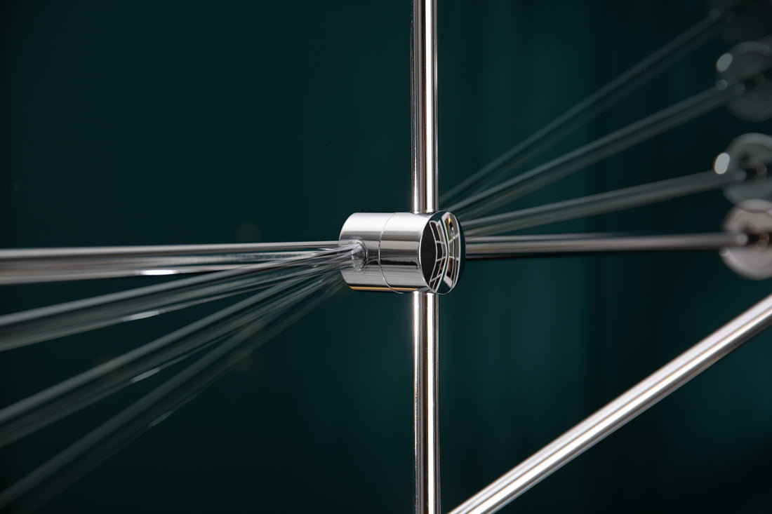 Hanging Lamp Variation 128cm Metal Silver
