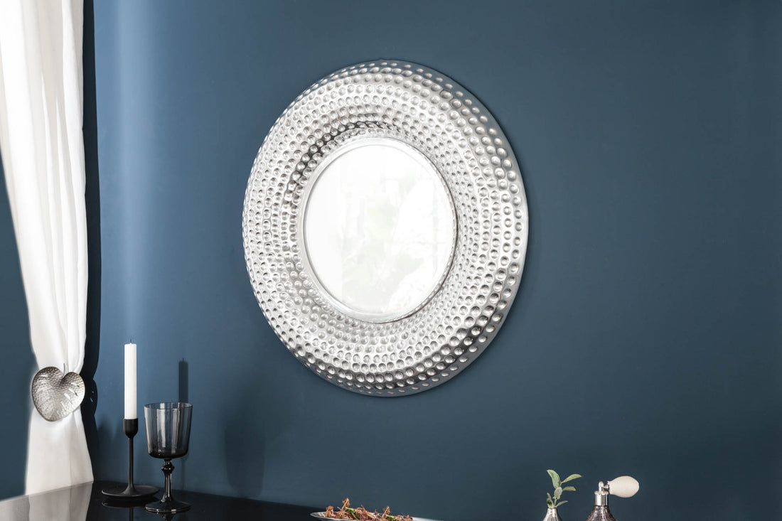 Mirror Orient 60cm Metal Silver