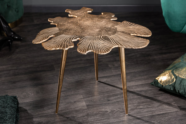 Side Table Blossom 57cm Gold