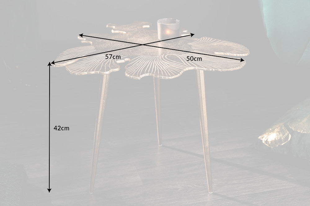 Side Table Blossom 57cm Gold