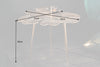 Side Table Blossom 42cm Metal Gold