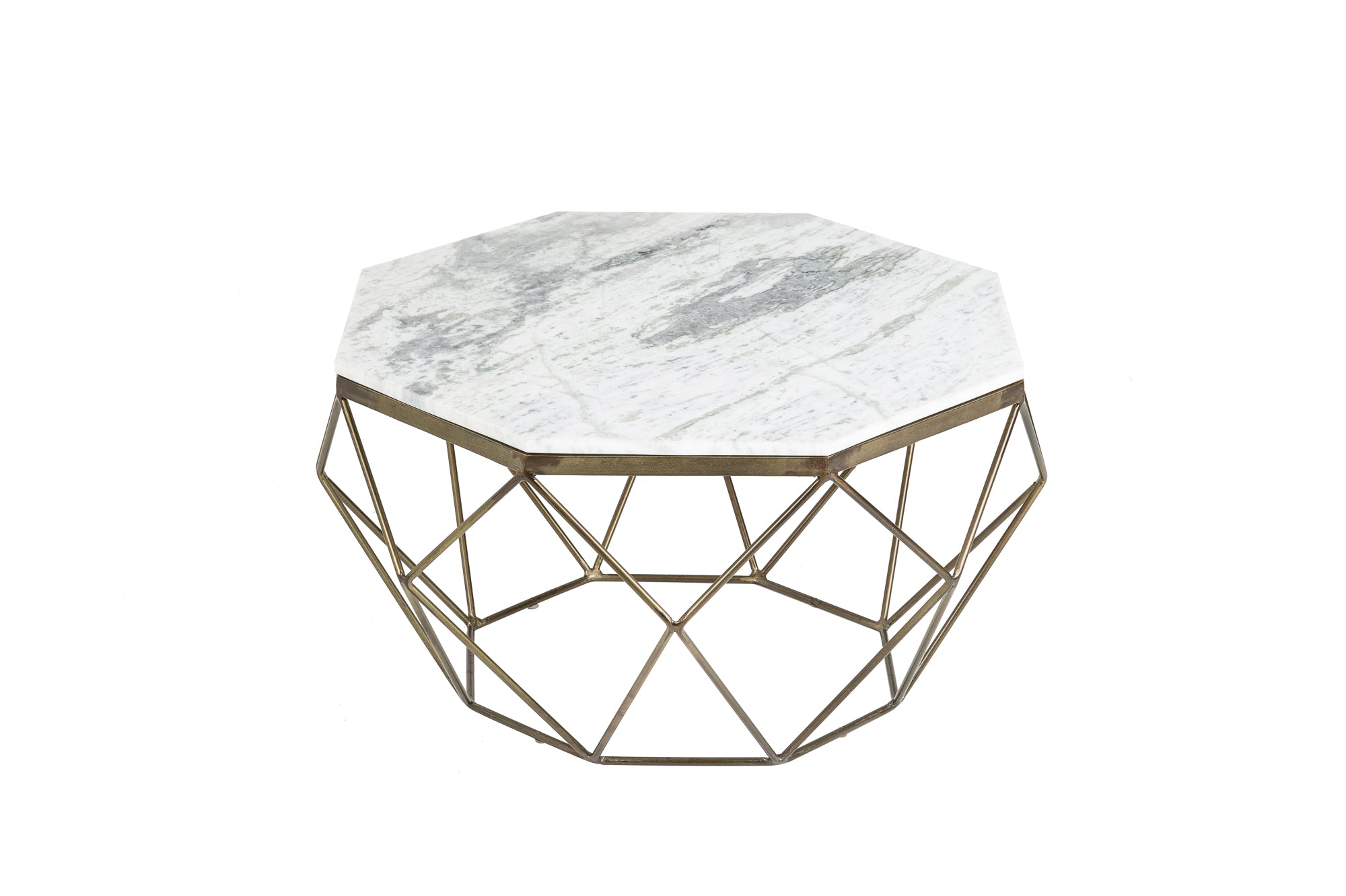 Coffee Table Diamond 70cm Marble White