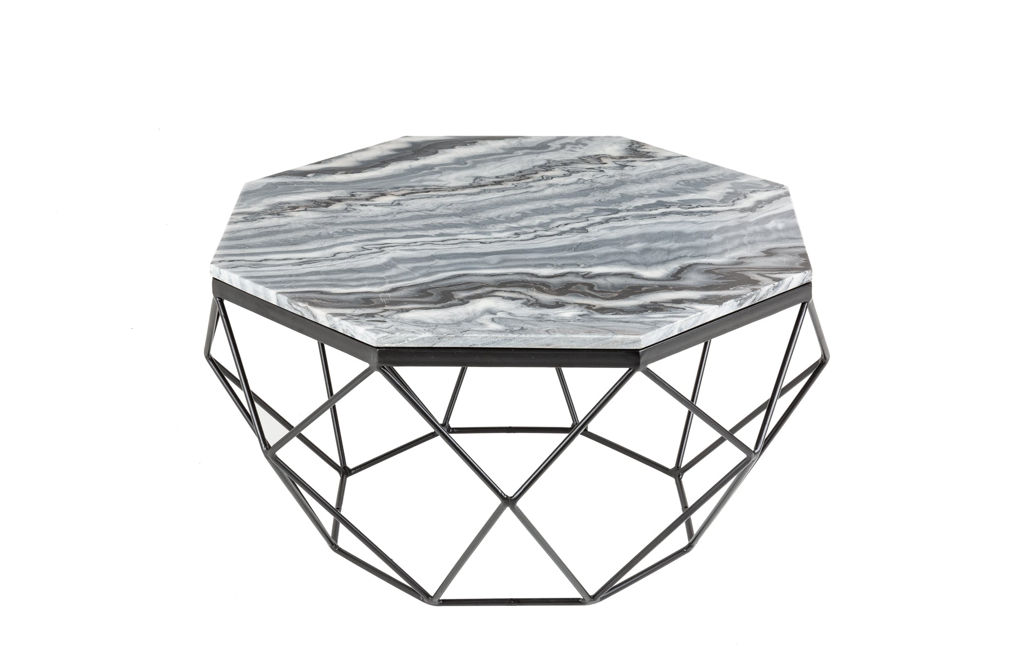 Coffee Table Diamond 70cm Marble Grey