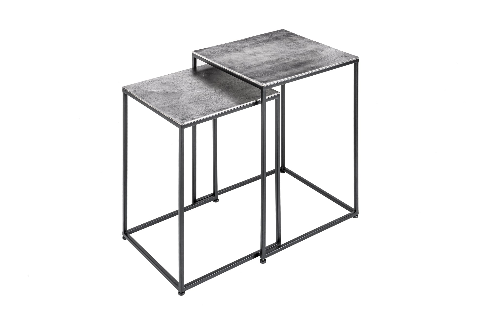 Coffee Table Elements set of 2 Silver