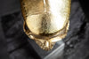 Decorative Sculpture Skull 35cm Metal Gold