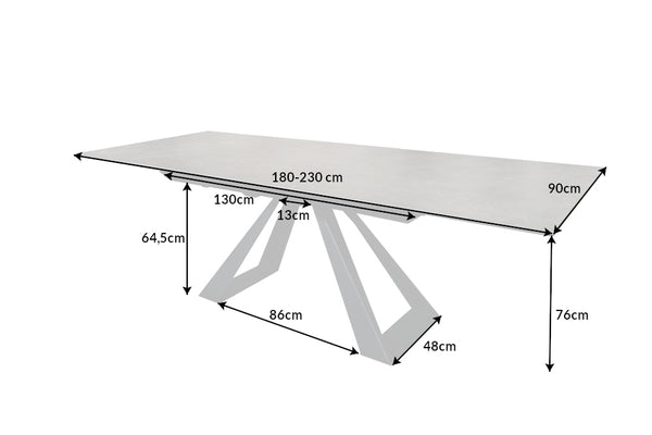 Dining Table Concord 180-230cm Anthracite