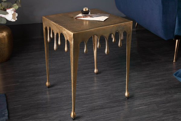 Side Table Liquid Line S 45cm Gold