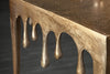 Side Table Liquid Line 44cm Metal Gold