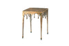 Side Table Liquid Line 44cm Metal Gold