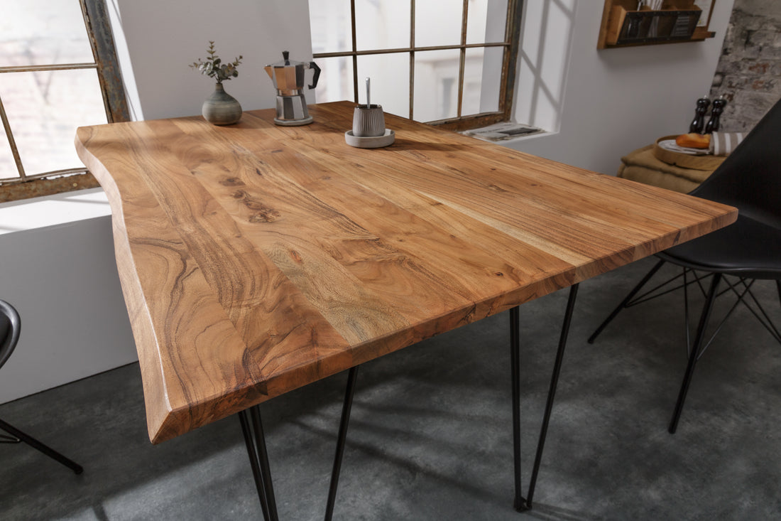 Dining Table Monolith 120cm Acacia Wood Natural