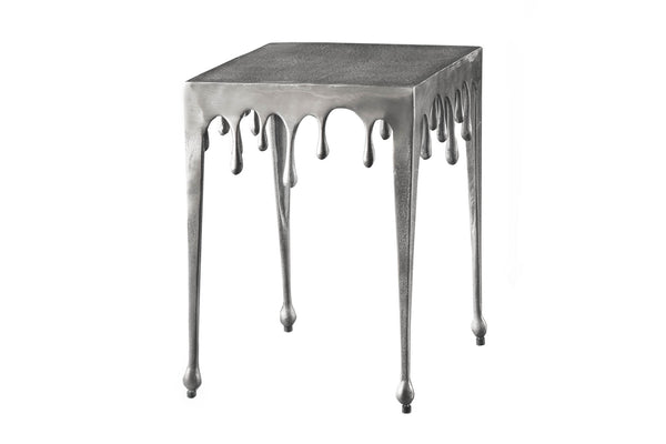 Side Table Liquid Line S 45cm Silver