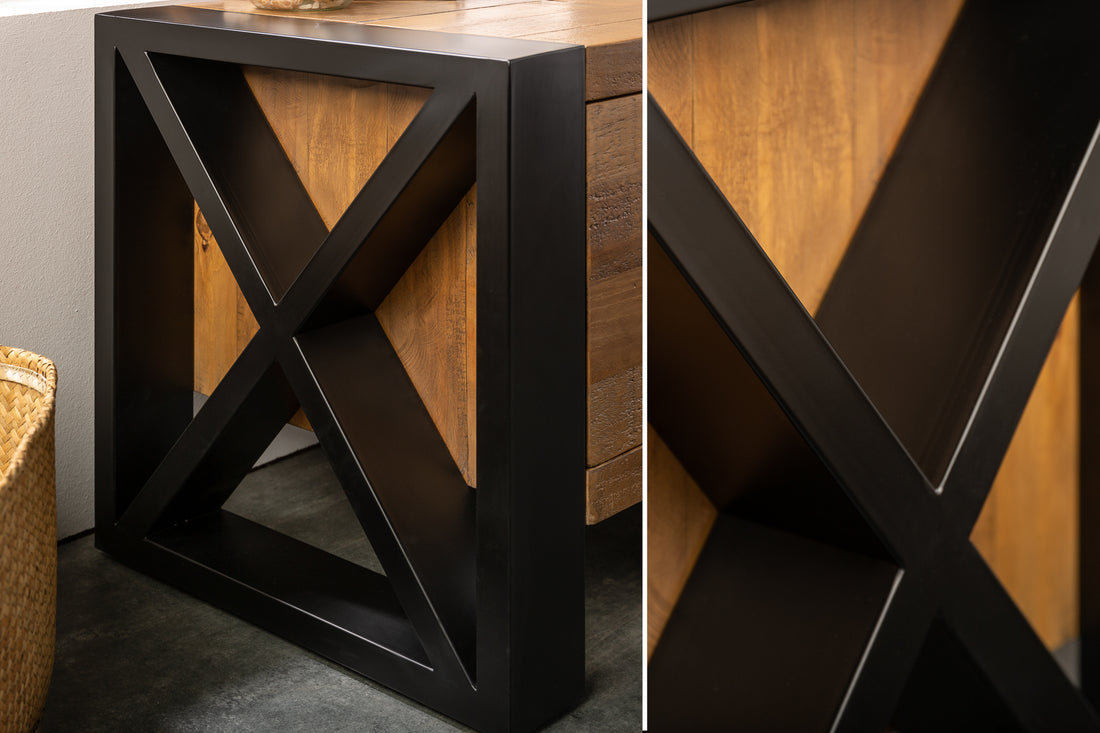 TV Stand Viking 200cm Pine Wood Natural