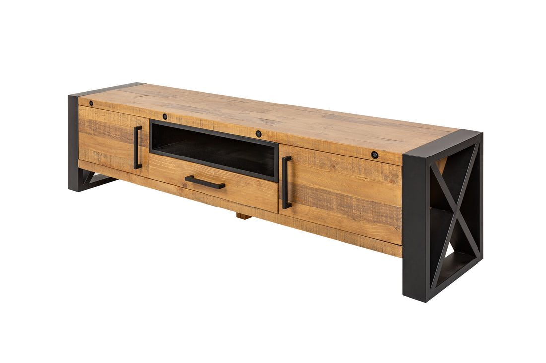 TV Stand Viking 200cm Pine Wood Natural