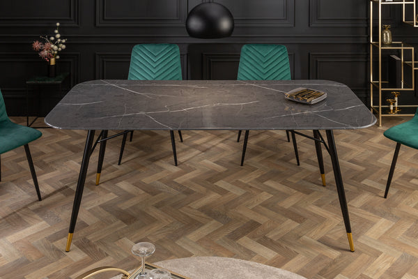 Marble black sale table