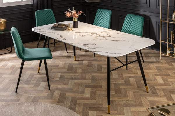 Marble dining shop table 180cm