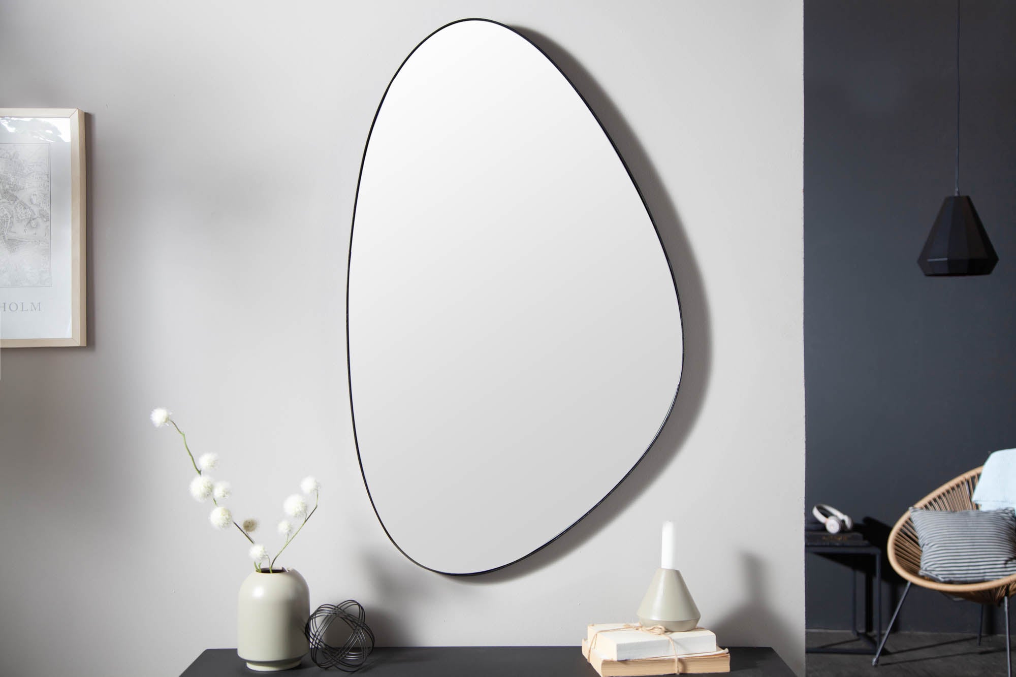 Mirror Noemi 90cm Black