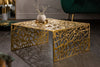 Coffee Table Abstract 60cm Gold
