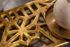 Coffee Table Abstract 60cm Metal Gold