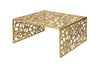 Coffee Table Abstract 60cm Metal Gold