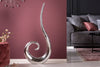 Vase Wave 106cm Metal Silver