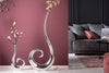Vase Wave 106cm Metal Silver