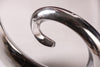 Vase Wave 106cm Metal Silver
