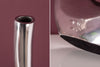Vase Wave 106cm Metal Silver