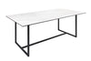 Dining Table Eclipse 200cm Ceramic White Marble Look