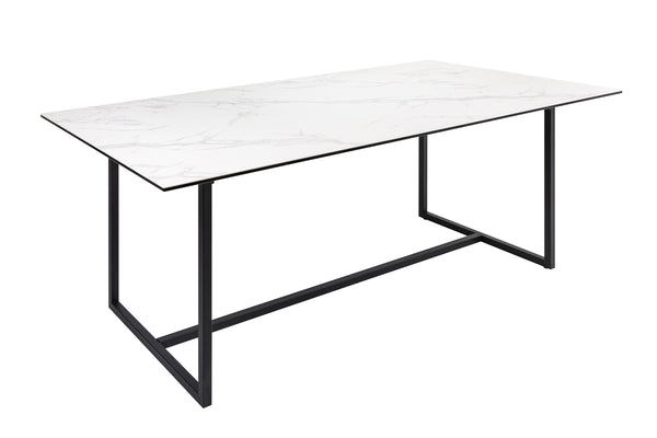 Dining Table Eclipse 200cm Ceramics White Marble Look