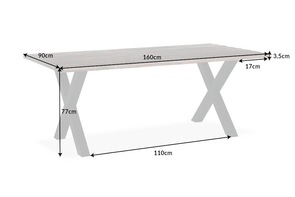 Dining Table Origin 160cm Acacia Wood Brown