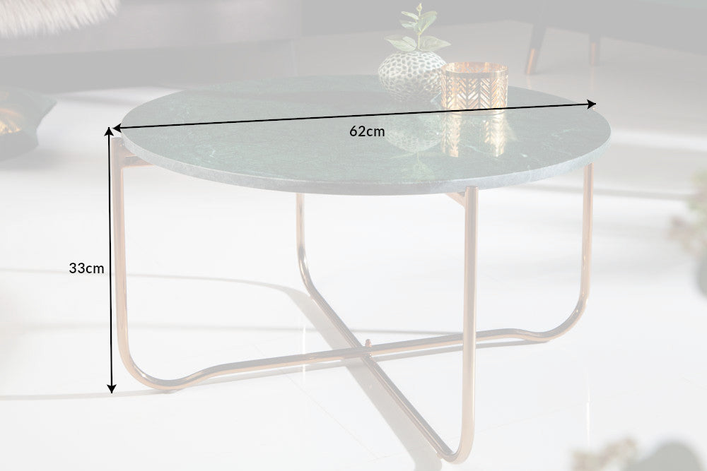 Round Coffee Table Talisman 62cm Marble Green