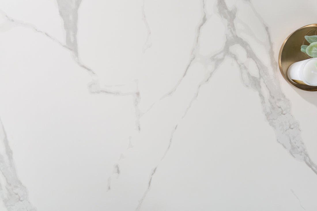 Coffee Table Eclipse 100cm Ceramic White Marble Look