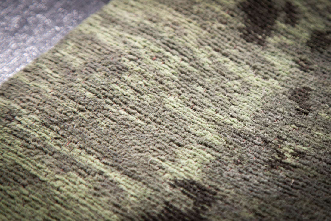 Rug Modern Art 240x160cm Cotton Green