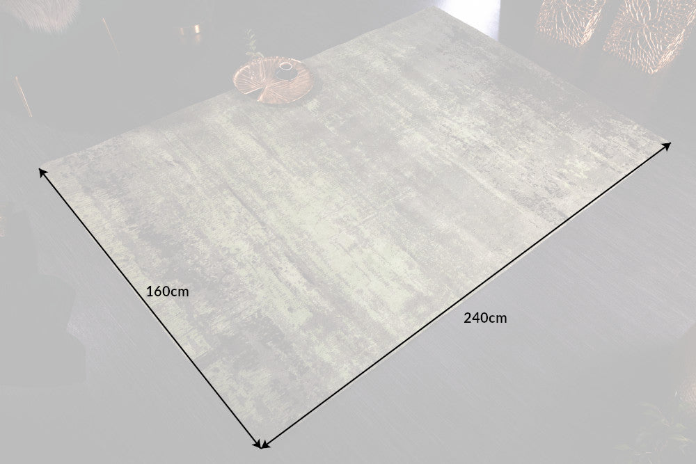 Rug Modern Art 240x160cm Cotton Green
