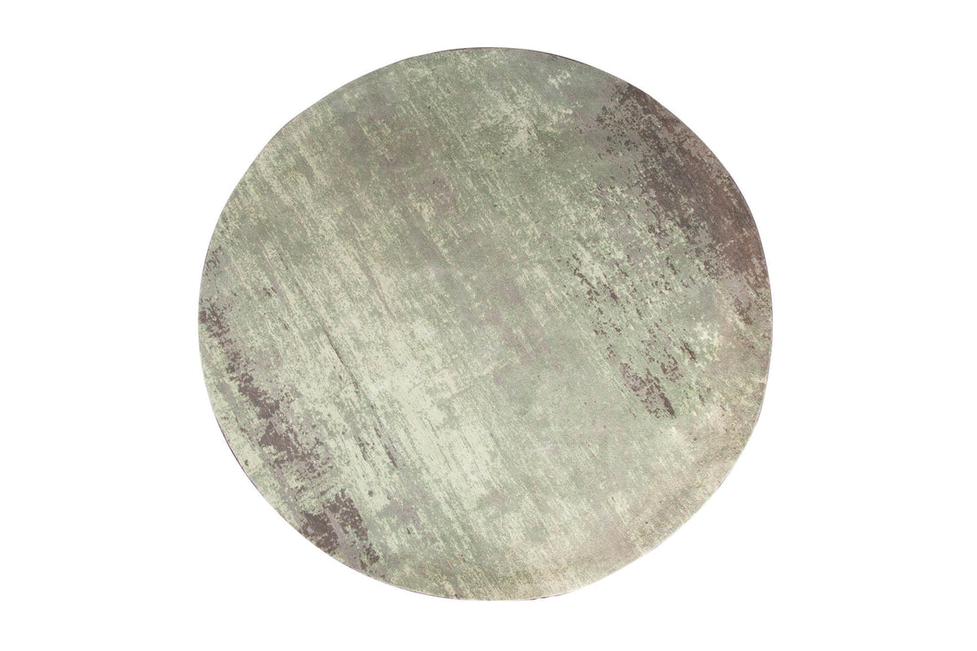 Rug Modern Art Round 150cm Cotton Green