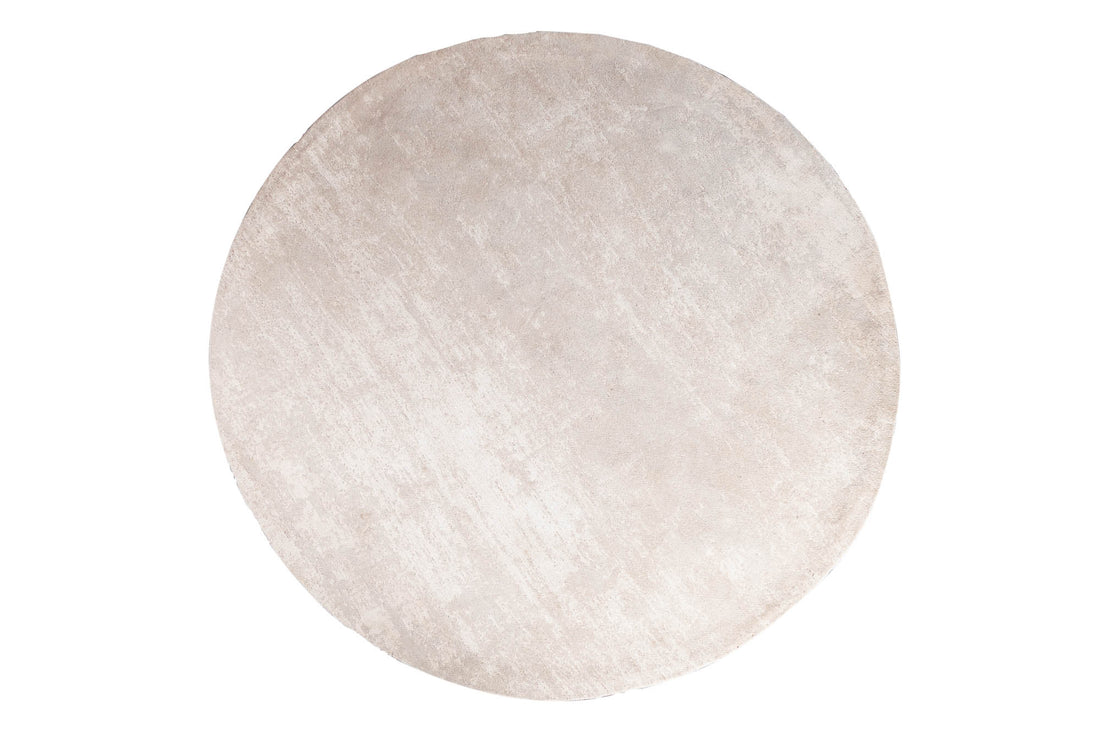 Rug Modern Art Round 150cm Cotton Beige