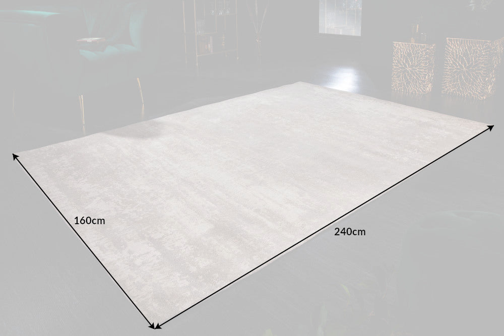 Rug Modern Art 240x160cm Cotton Beige
