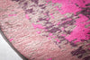 Rug Modern Art Round 150cm Cotton Pink