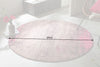 Rug Modern Art Round 150cm Cotton Pink