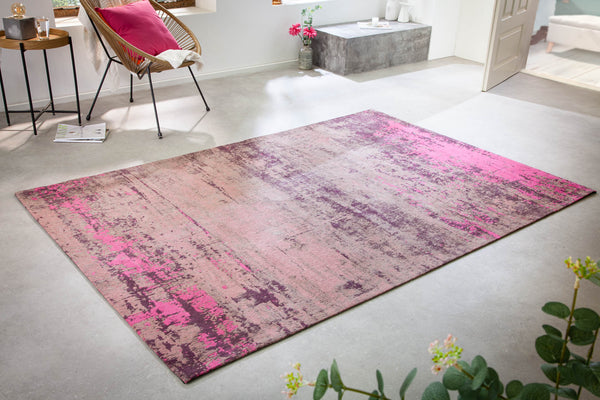 Rug Modern Art 240x160cm Cotton Pink