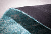 Rug Modern Art Round 150cm Cotton Turquoise